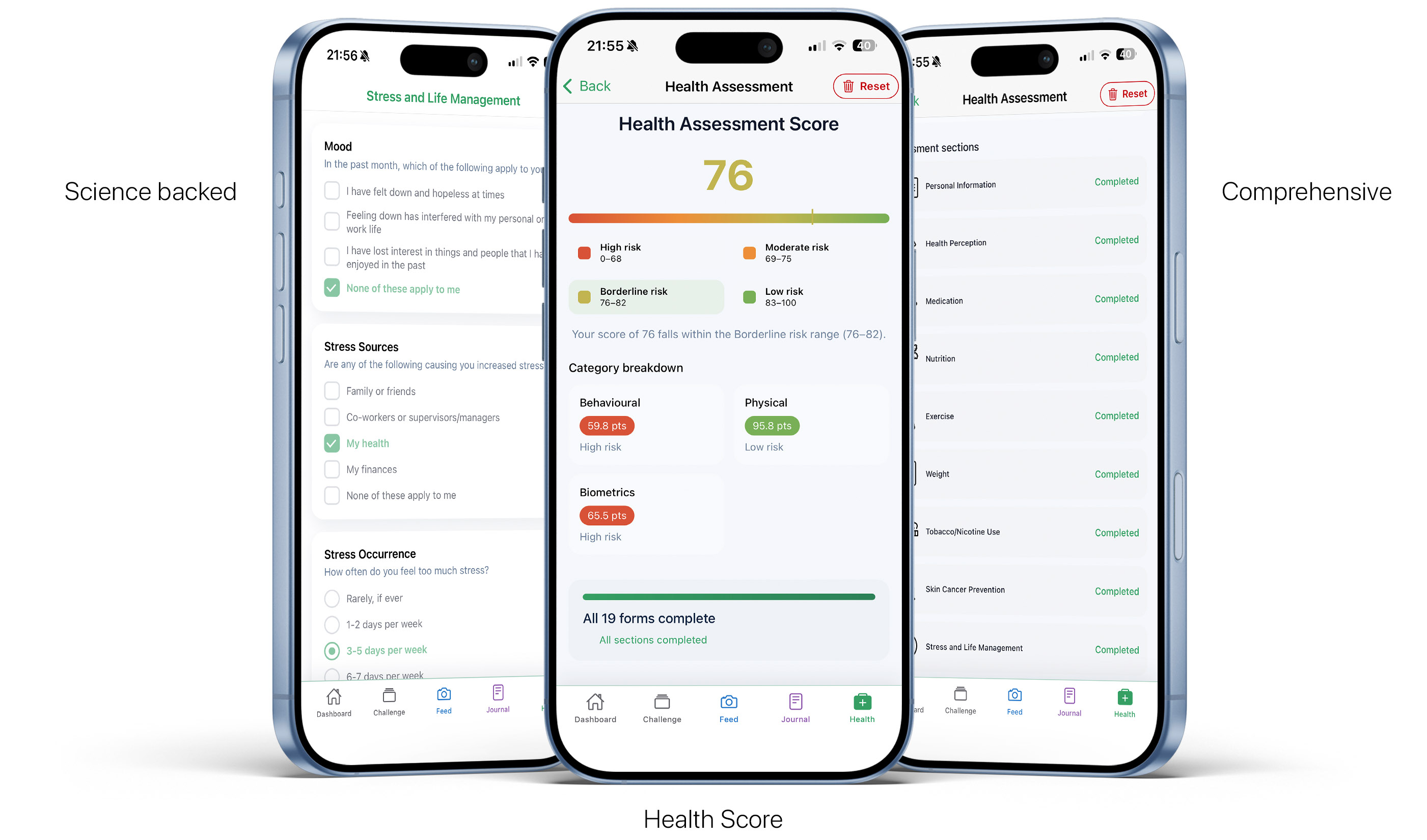 StepSense app screenshots